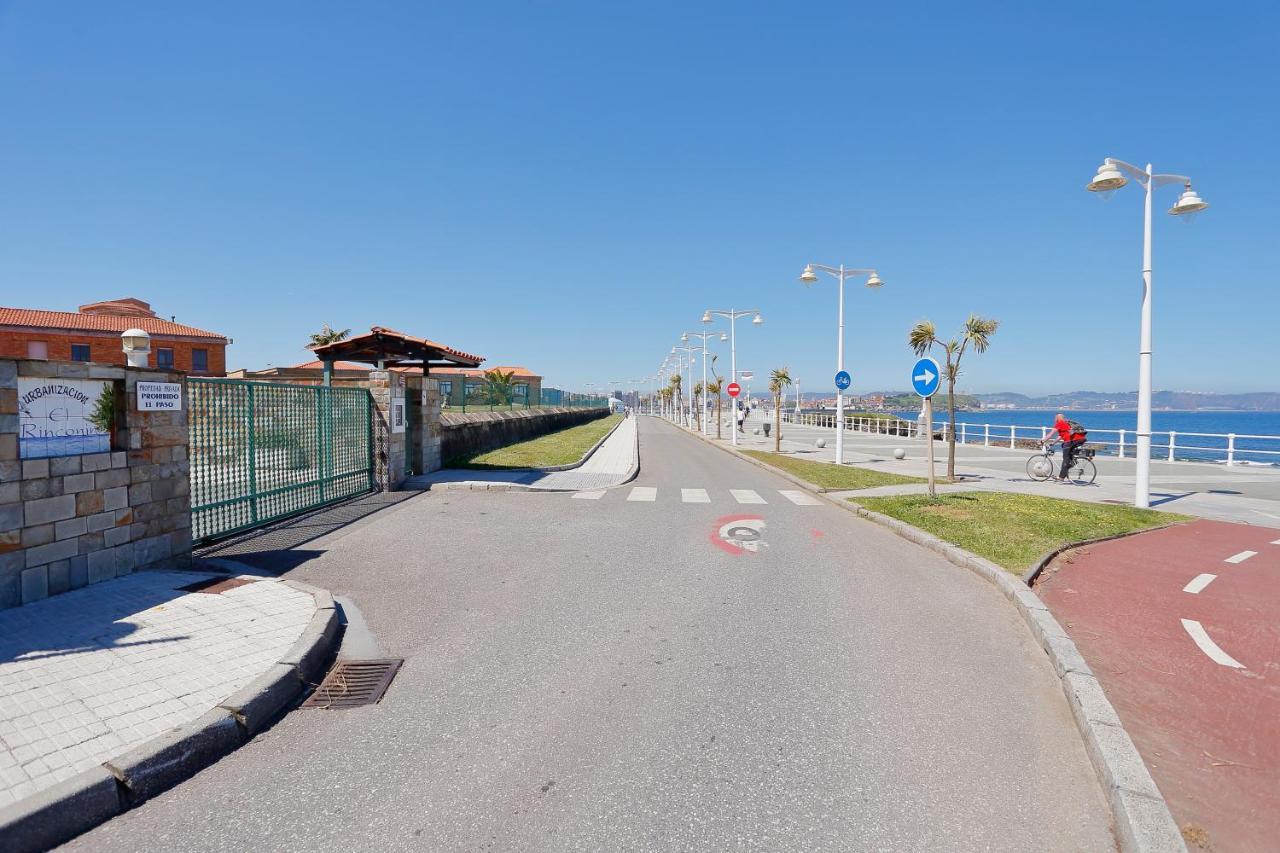 158A Triplex Rinconin Con Piscina Villa Gijón Exteriör bild