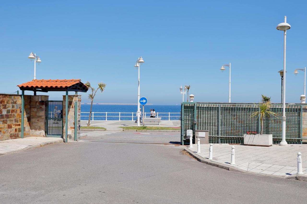 158A Triplex Rinconin Con Piscina Villa Gijón Exteriör bild